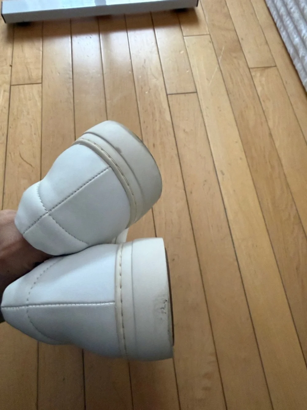 COS White Minimalist Leather Slip-On Loafers - Picture 3 of 4